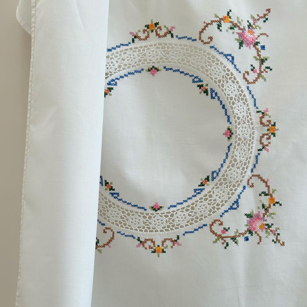 Кофейная скатерть/наперон, винтаж