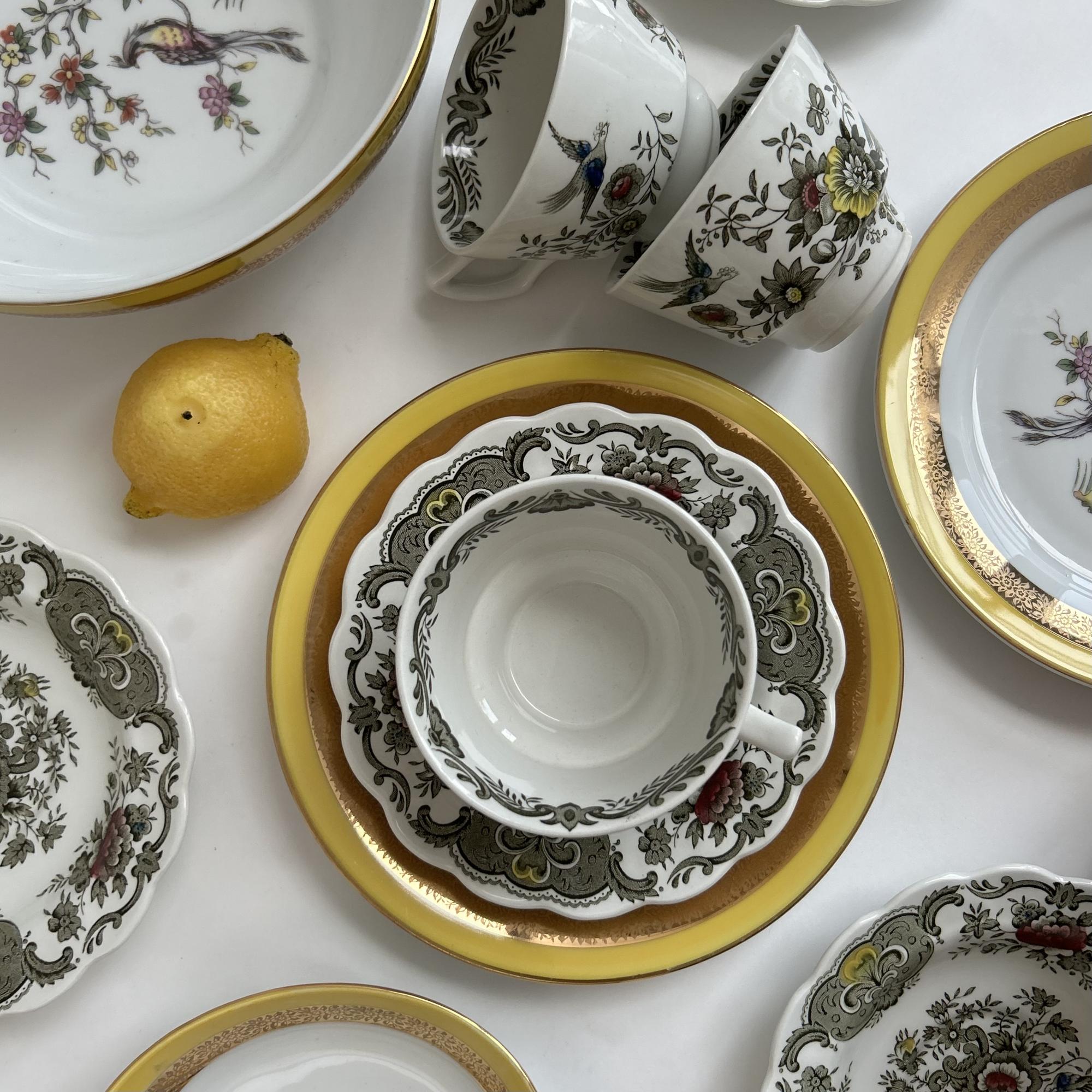 Чайная пара Ridgway Staffordshire