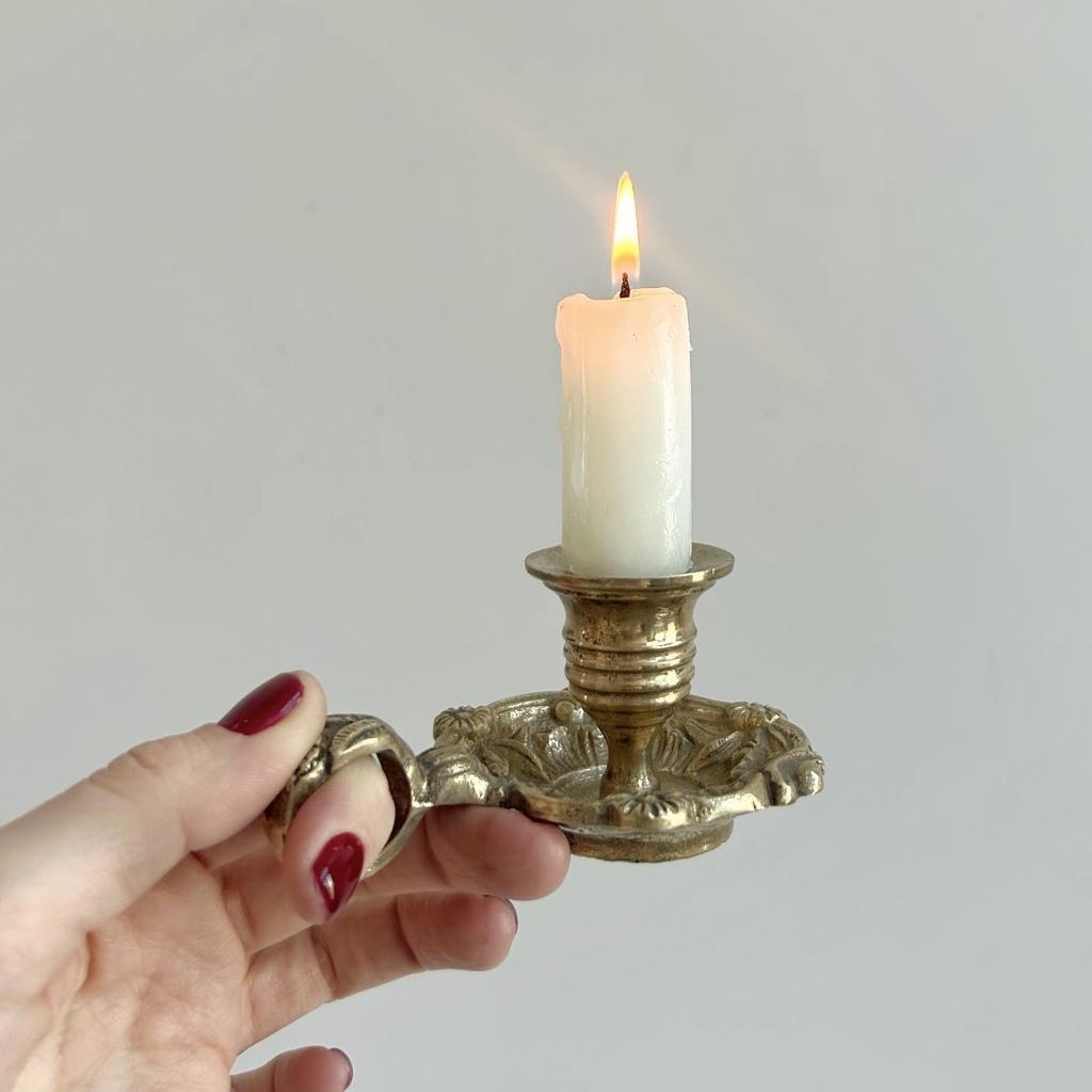 Небольшой старинный подсвечник, Франция