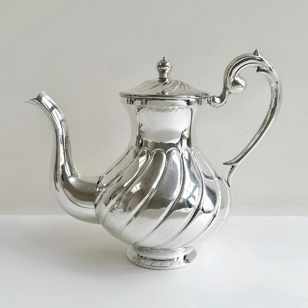 Чайник, серебрение