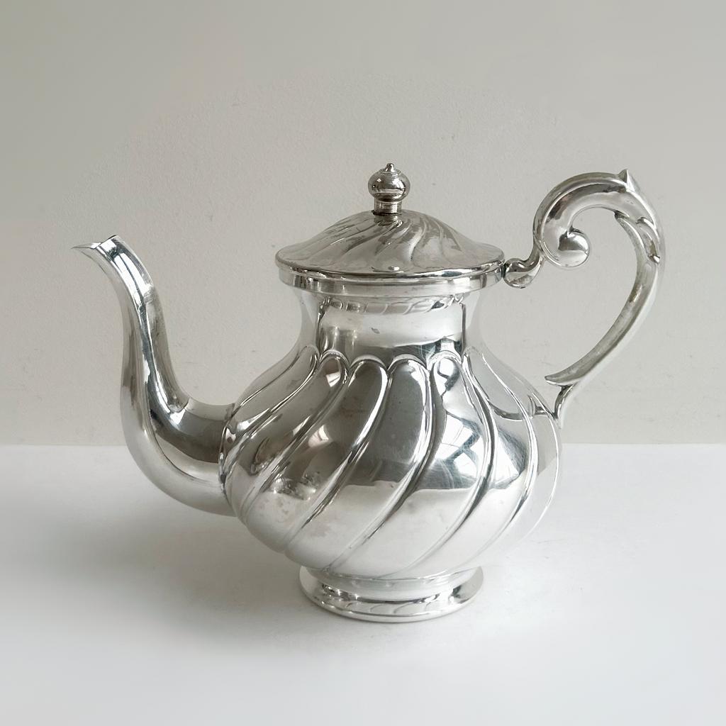 Чайник, серебрение
