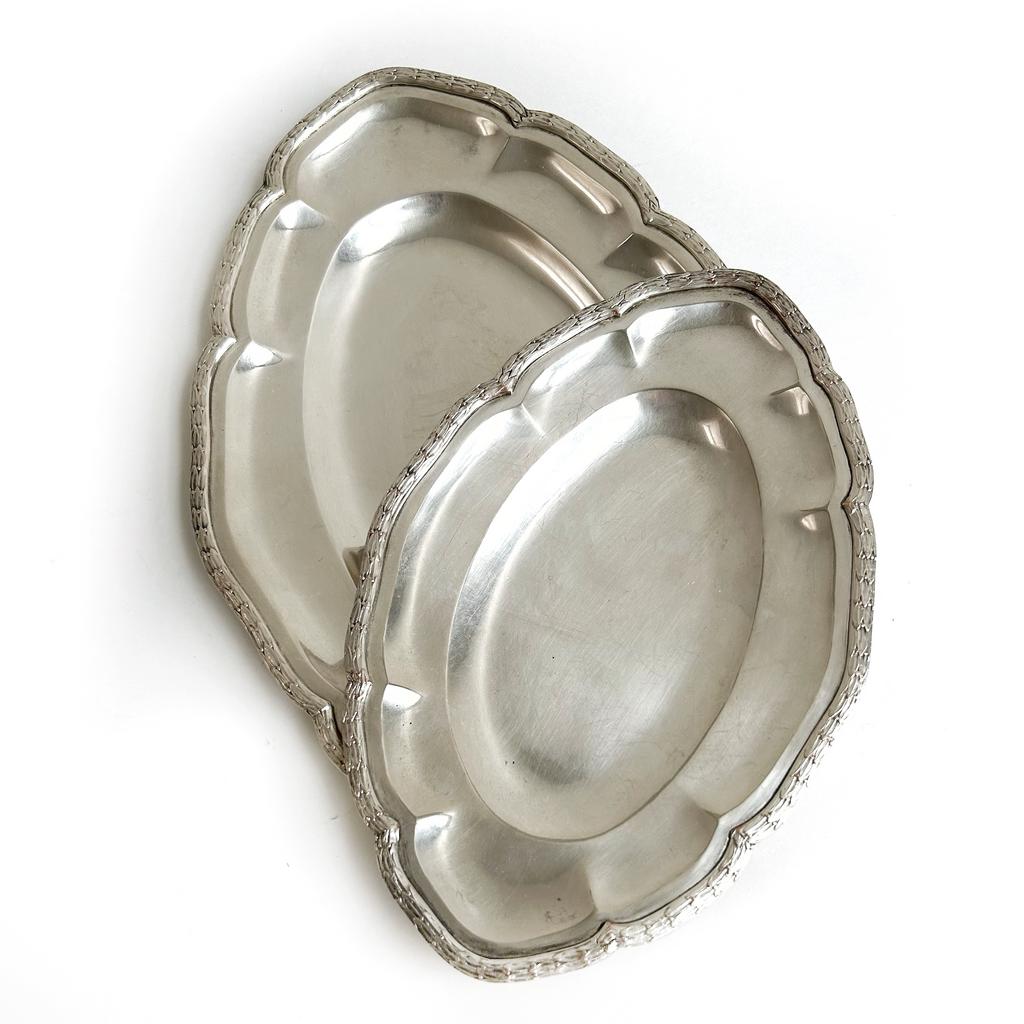 Сет из 2х подносов, серебрение