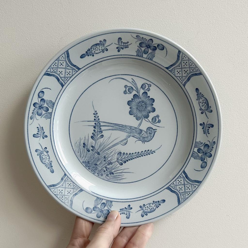 Старинная тарелка “Blue Bird”