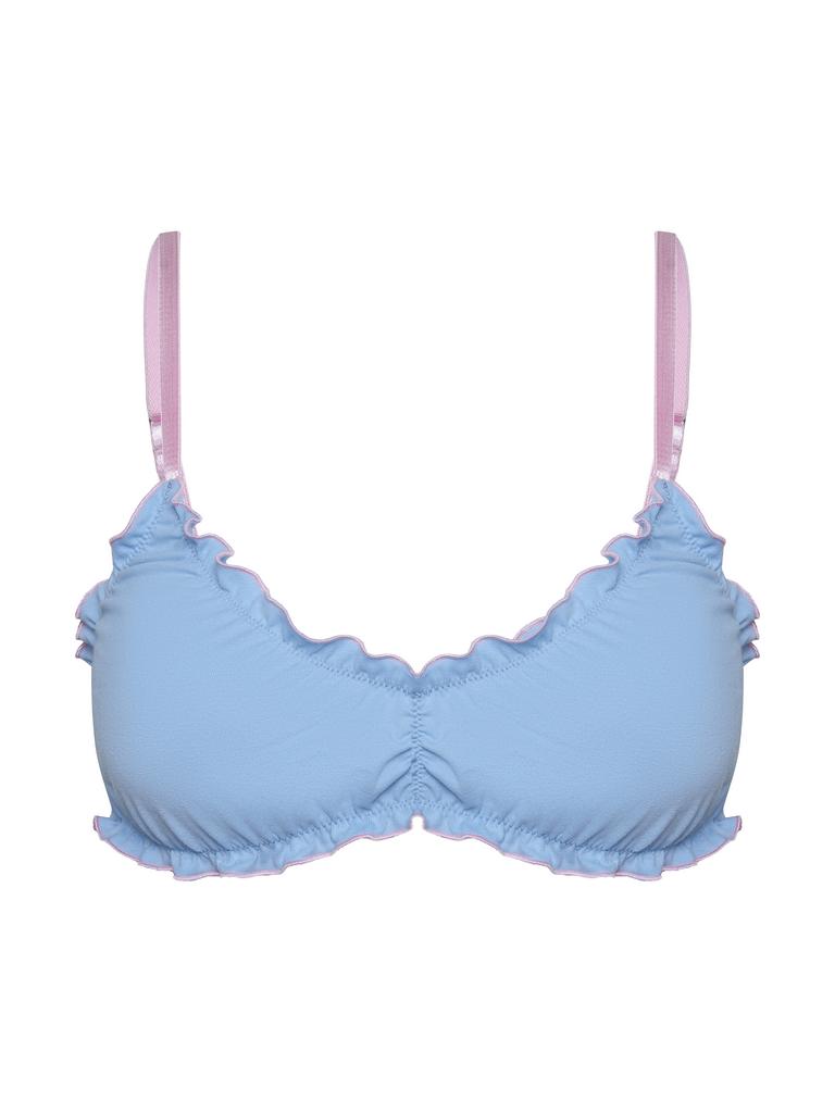 Топ "Лепесток" голубой