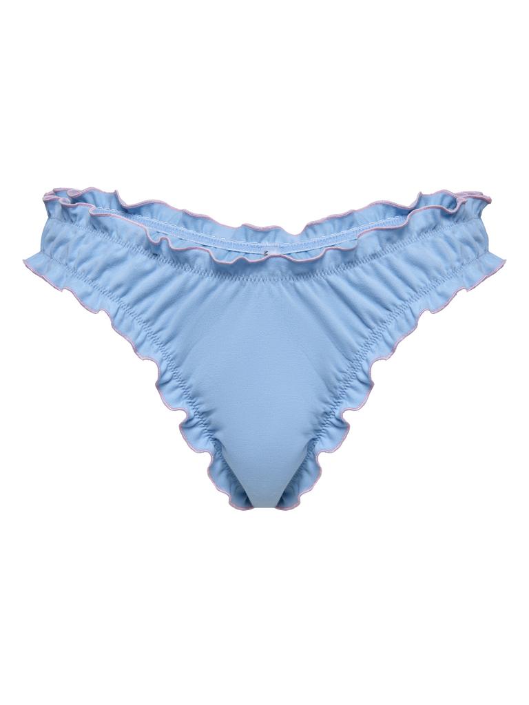 Стринги "Лепесток" голубые