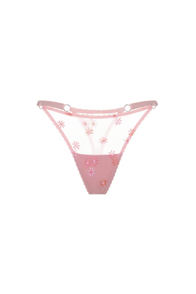 Стринги на регуляторах "Твои любимые цветы"