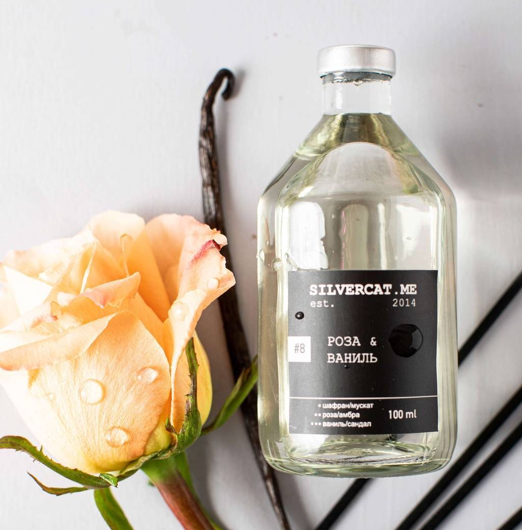 Аромадиффузор №8 «Роза & ваниль»