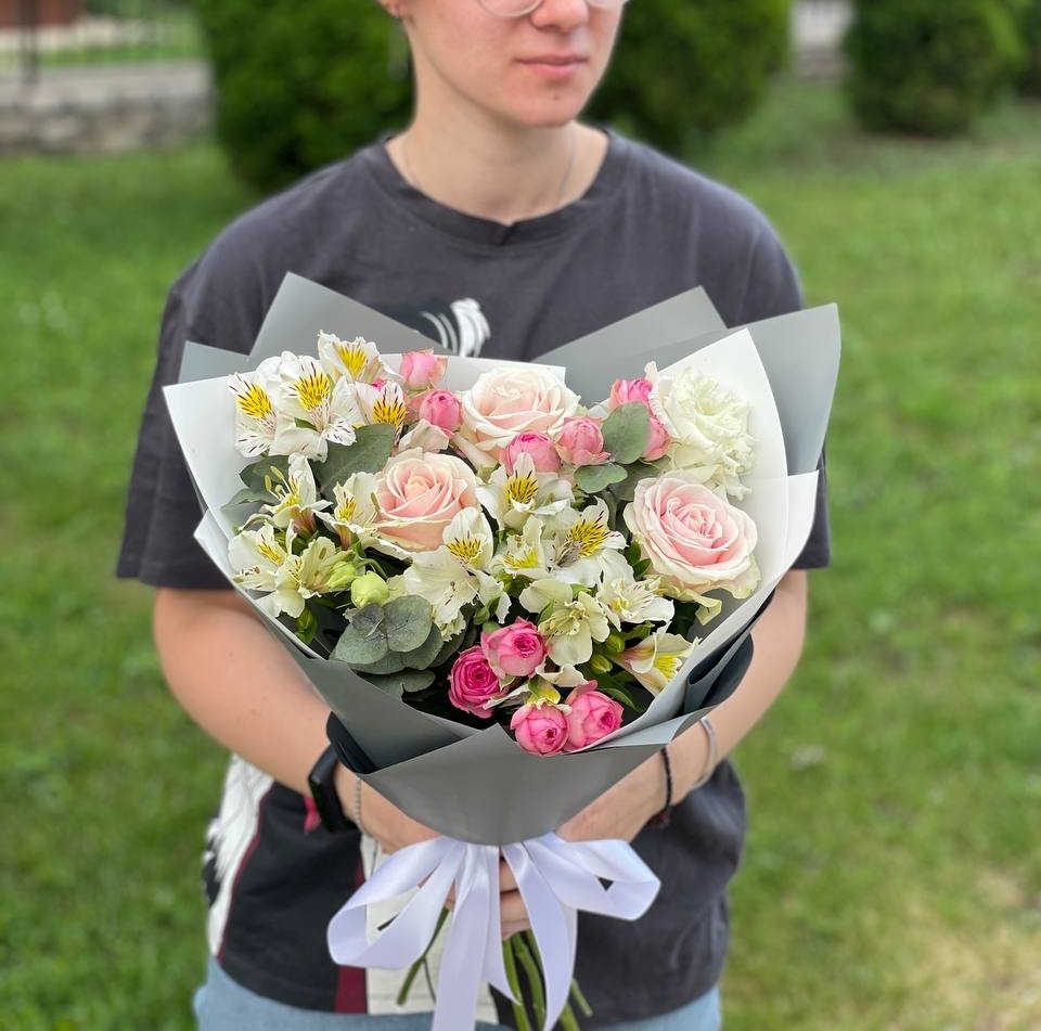 Букет "Розовая дымка"