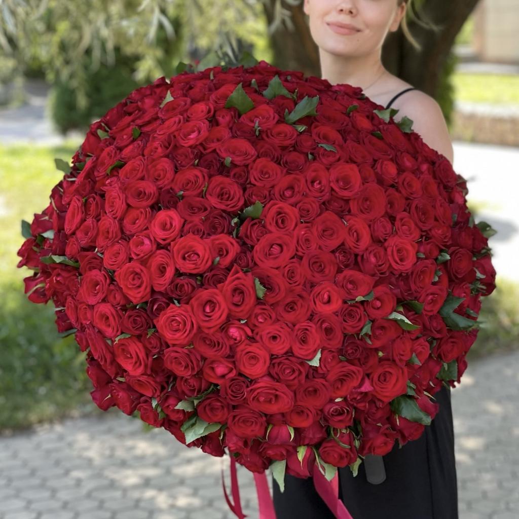 Букет 301 красная роза