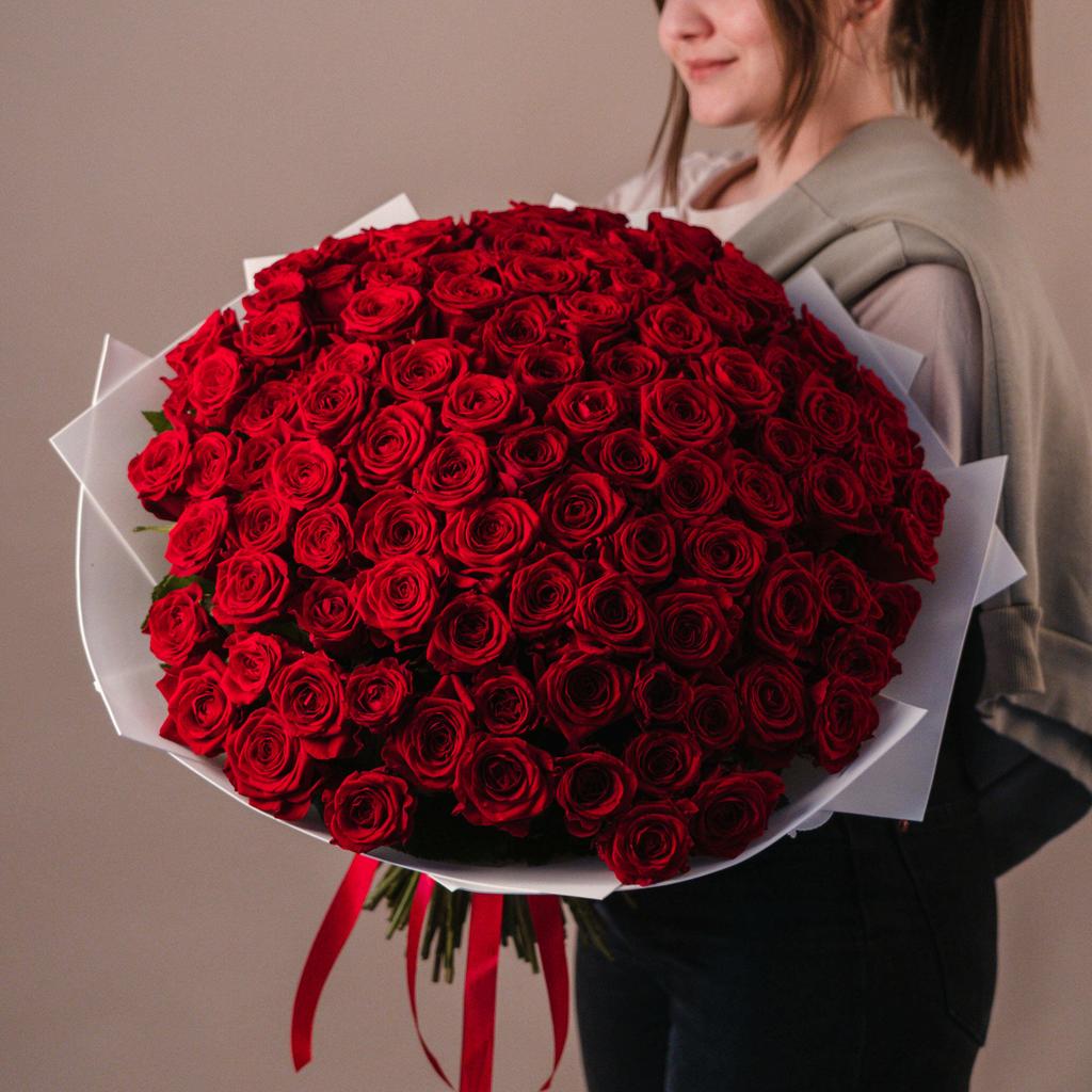 Букет 101 красная роза
