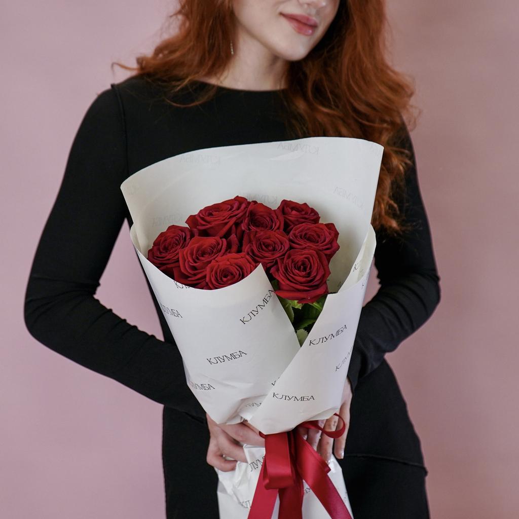 Букет 9 красных роз