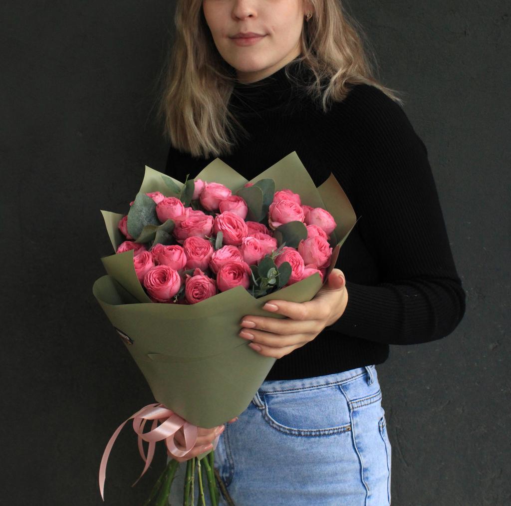 Букет из пионовидной розы Giselle