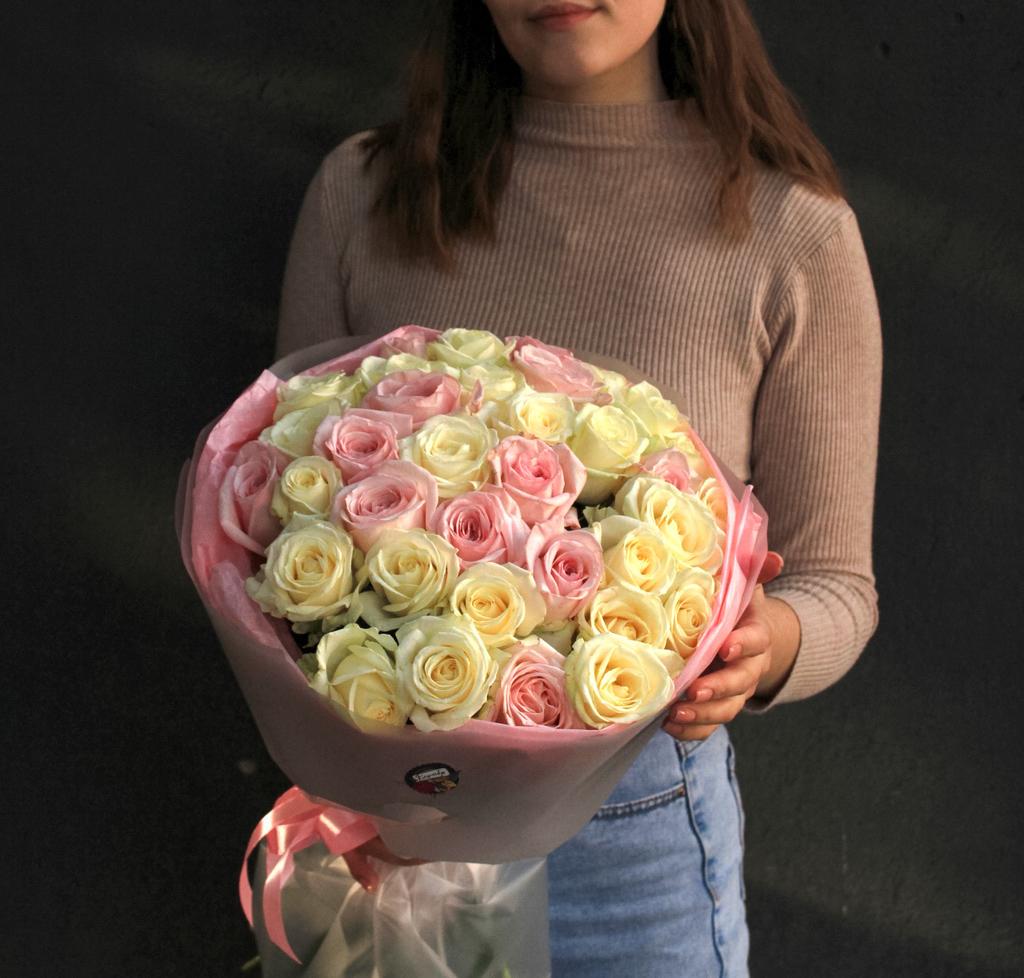 Букет “Бело-розовый зефир”