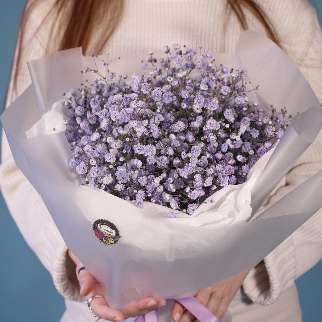 Букет «Фиолетовое облако гипсофилы»