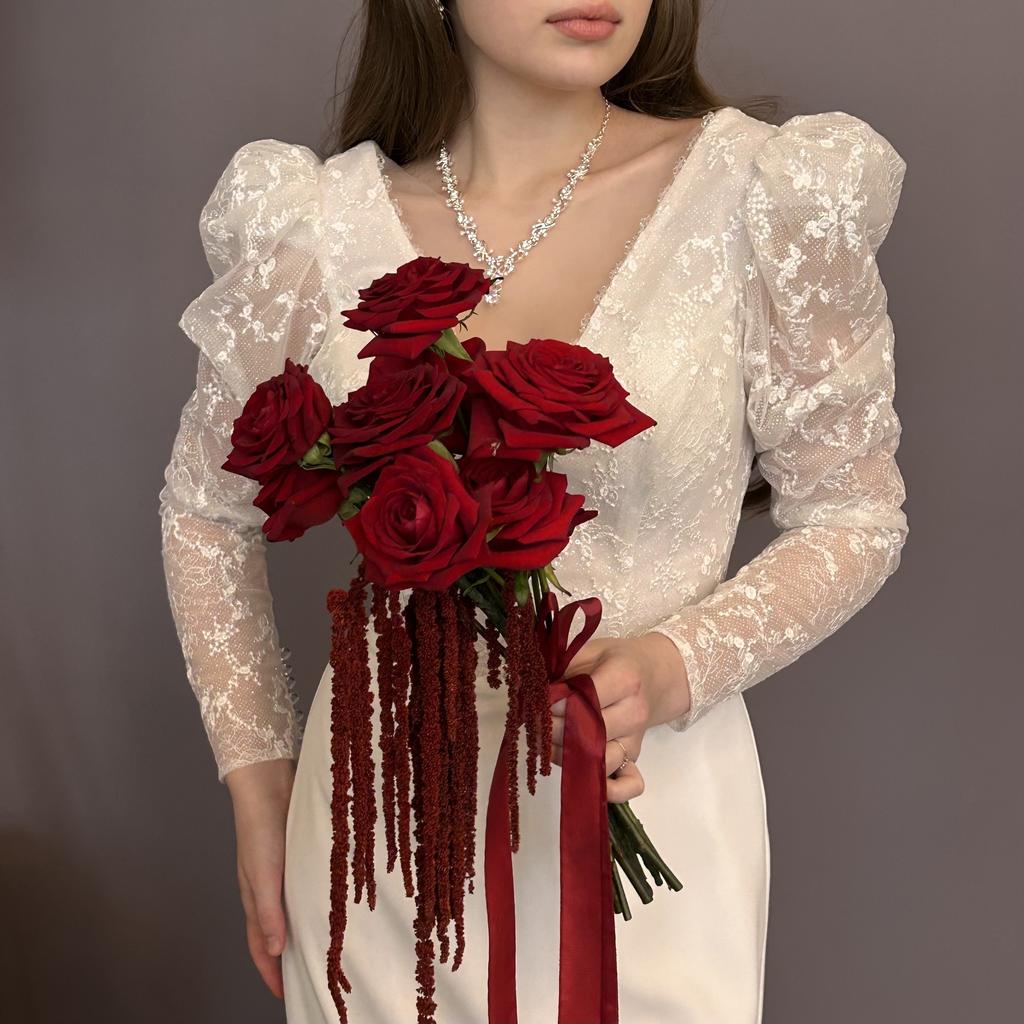Букет невесты «Алый»