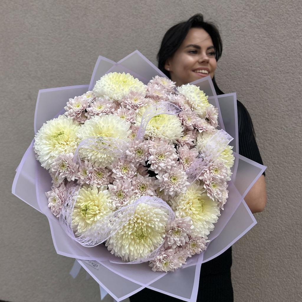 Букет «Пышные хризантемы»