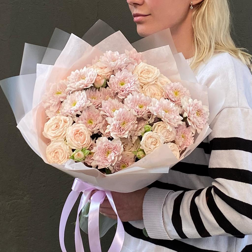 Букет «Бомбастик в розовой дымке»