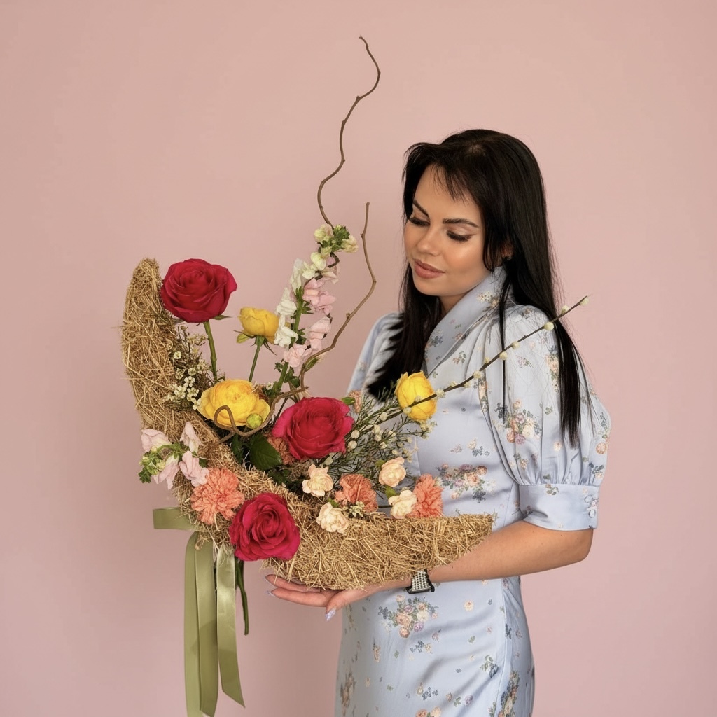 Букет «Полумесяц весны»