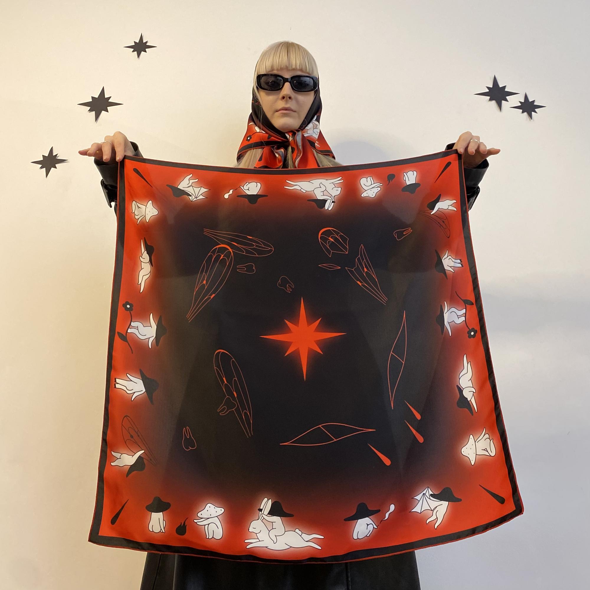 In the fairy ring scarf