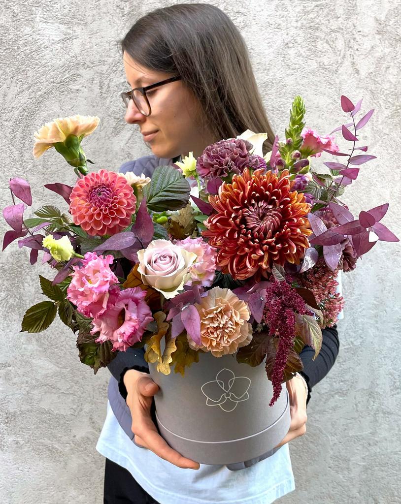 Шляпная коробка осенняя