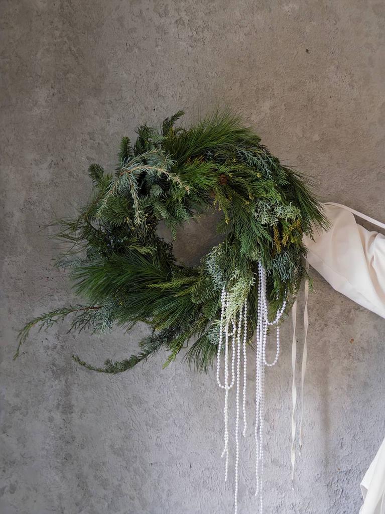 Мастер-класс "Венок из живой хвои с жемчугом" 20.12 в 18.00