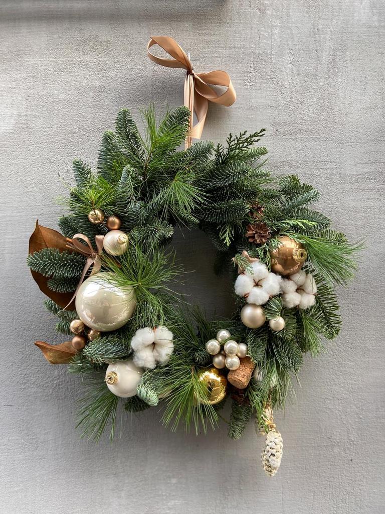Мастер-класс "Рождественский венок из живой хвои"  21.12 в 14.00