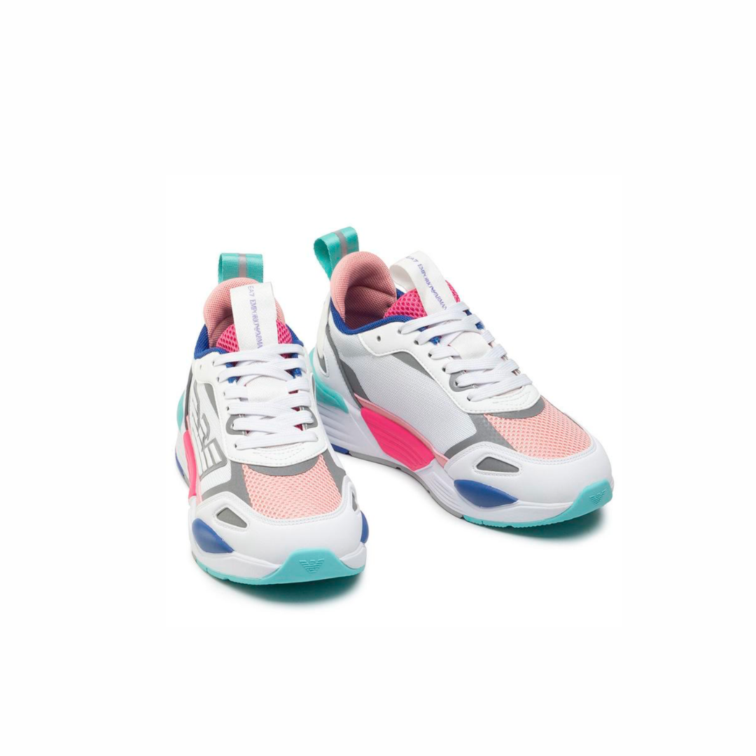 Кроссовки жен. EA7 белые синим