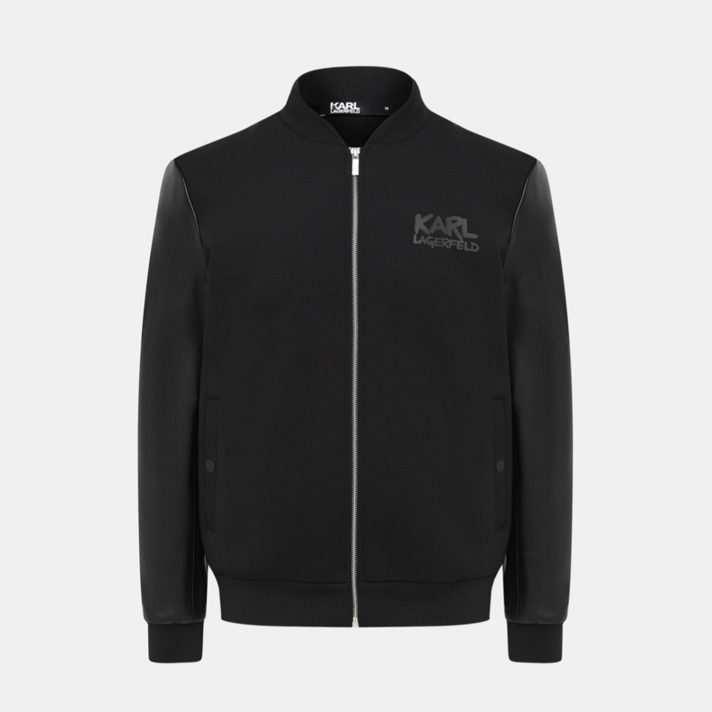 Бомбер муж. Karl Lagerfeld 705402 черный кожей