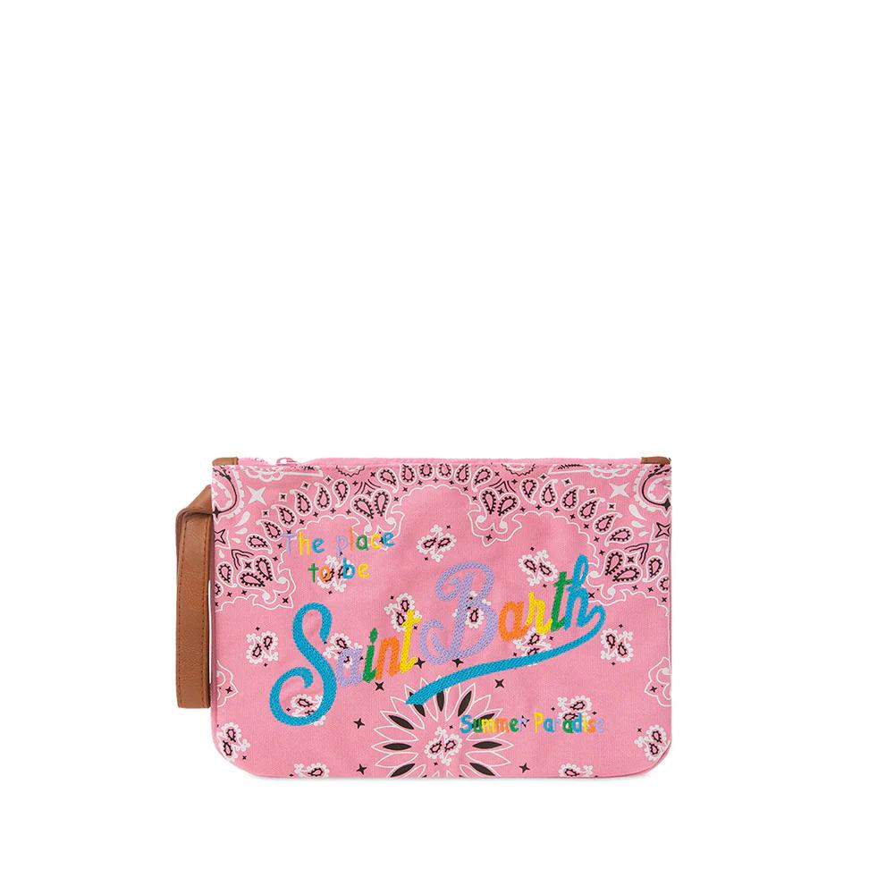 Клатч Saint Barth бандана розовая