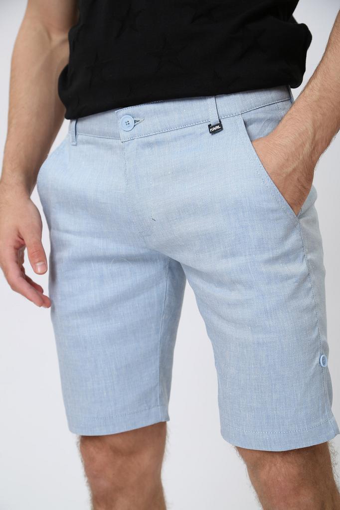 Шорты муж. LAGERFELD 255812 голубые