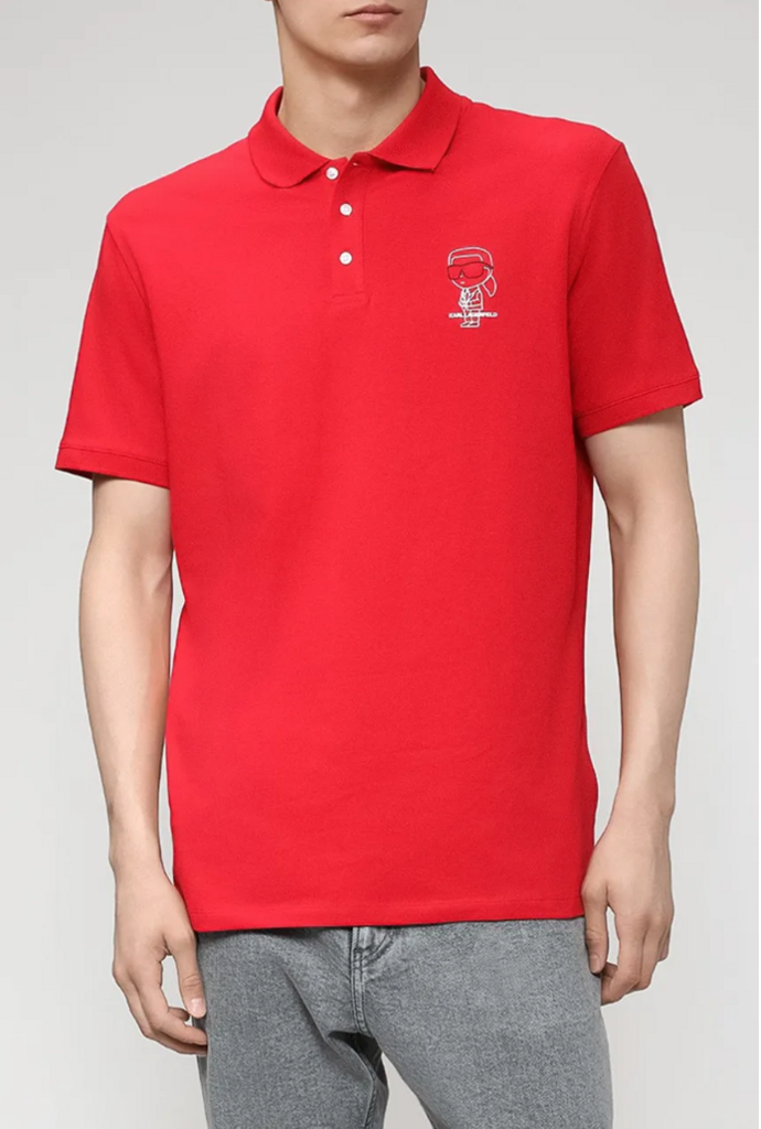 Поло LAGERFELD 745420 красное