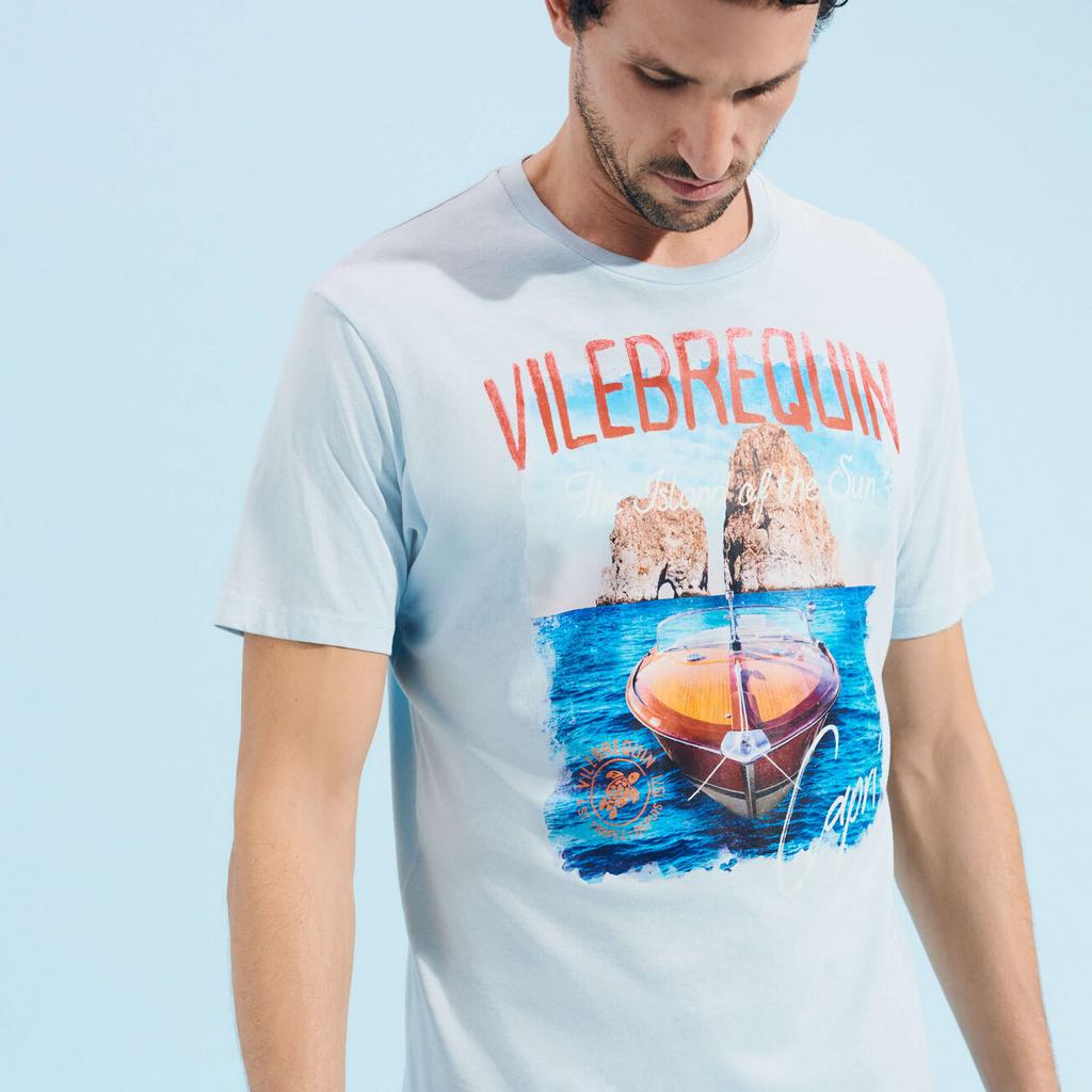 Футболка VILEBREQUIN 007 голубая CAPRI