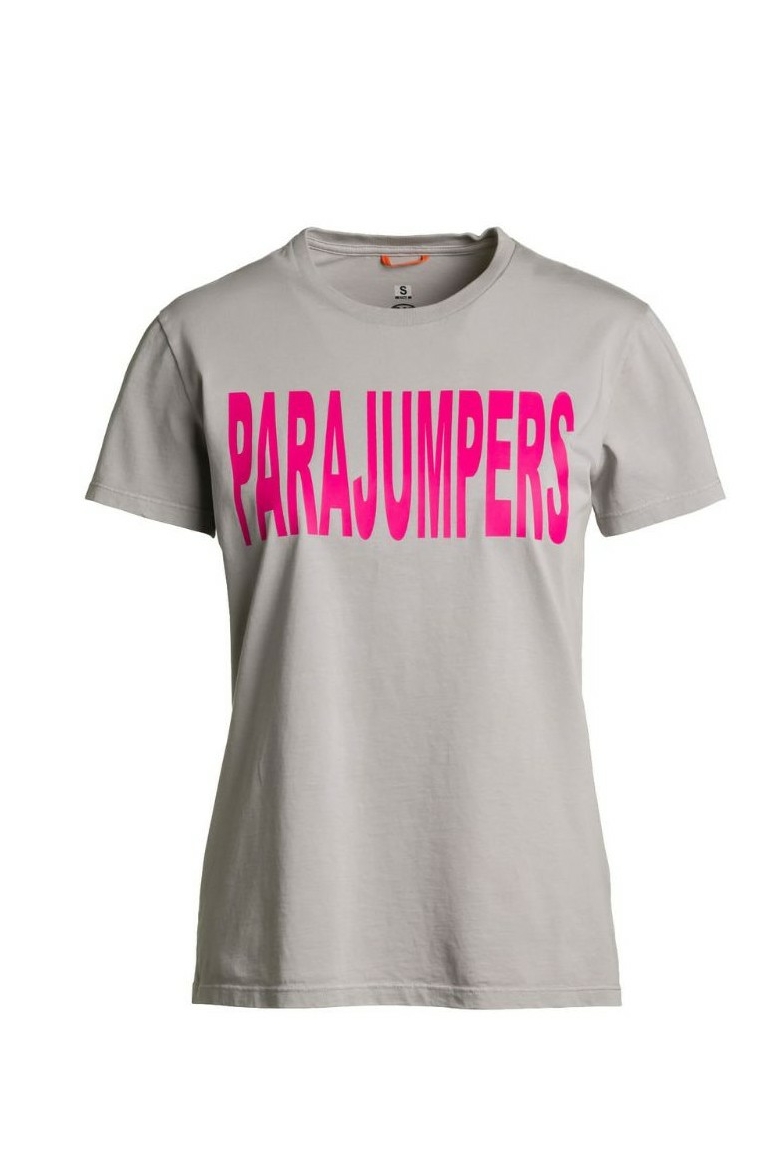 Футболка жен PARAJUMPERS FEDE 739 серая фуксия