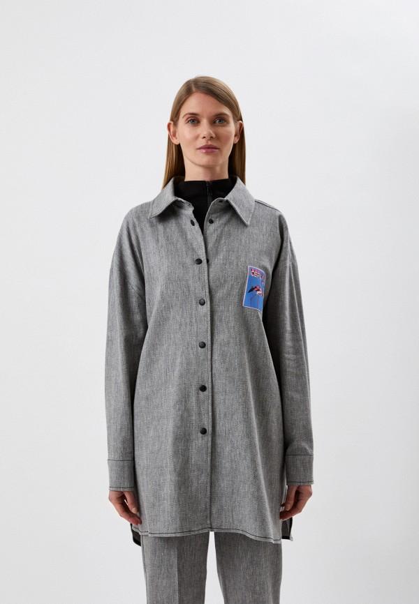 Рубашка ICE PLAY G021 серая нашивка вламинго