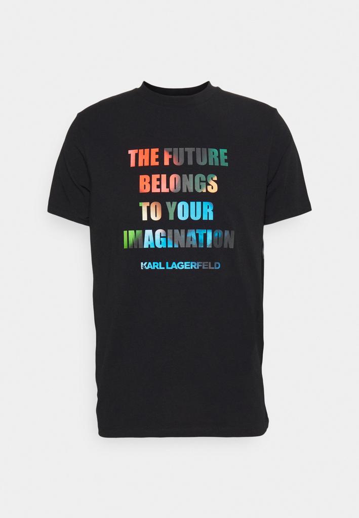 Футболка LAGERFELD 755044 черная цветным