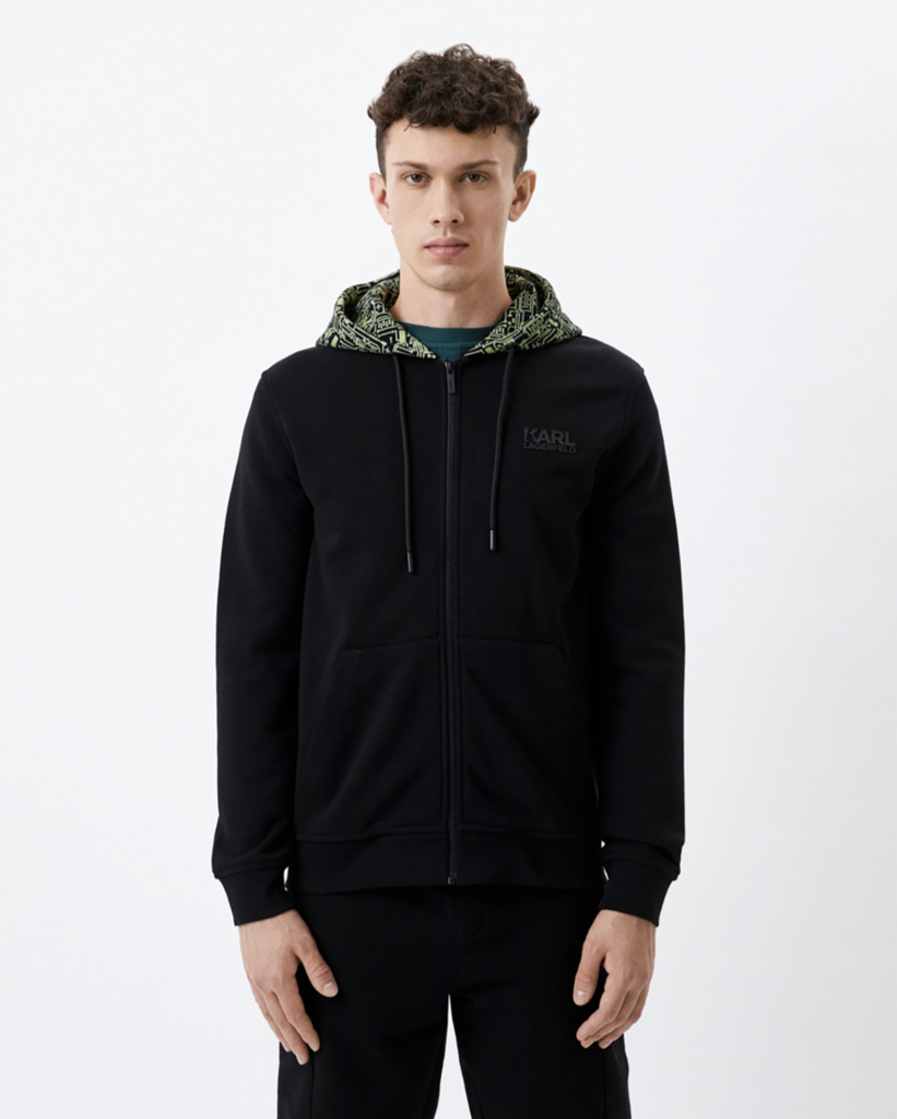 Кофта KARL LAGERFELD 705086 черная зеленым