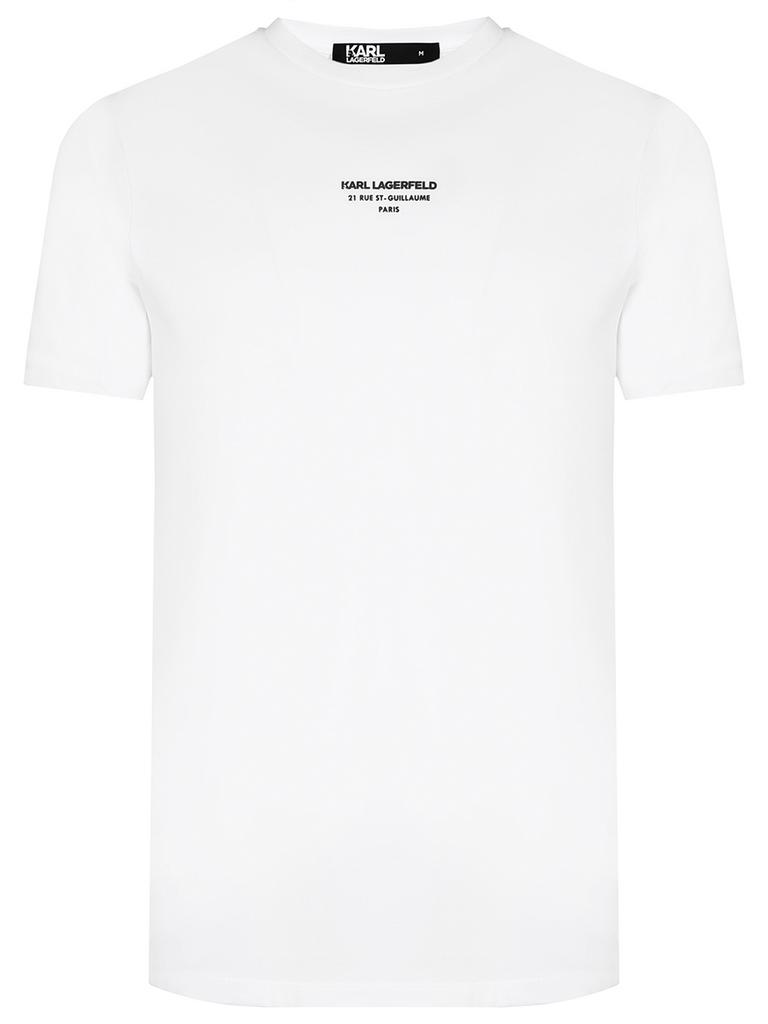 Футболка муж. LAGERFELD 755065 белая черным