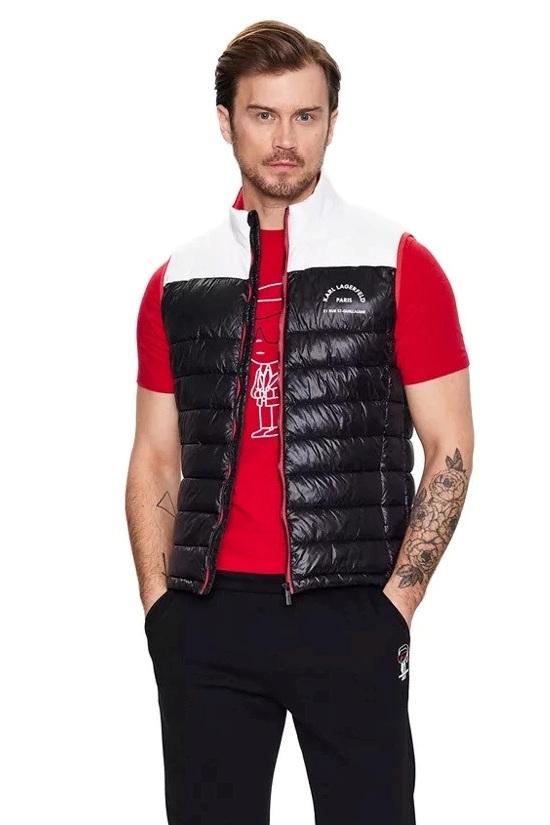 Жилет  муж. LAGERFELD 505403 черный красным