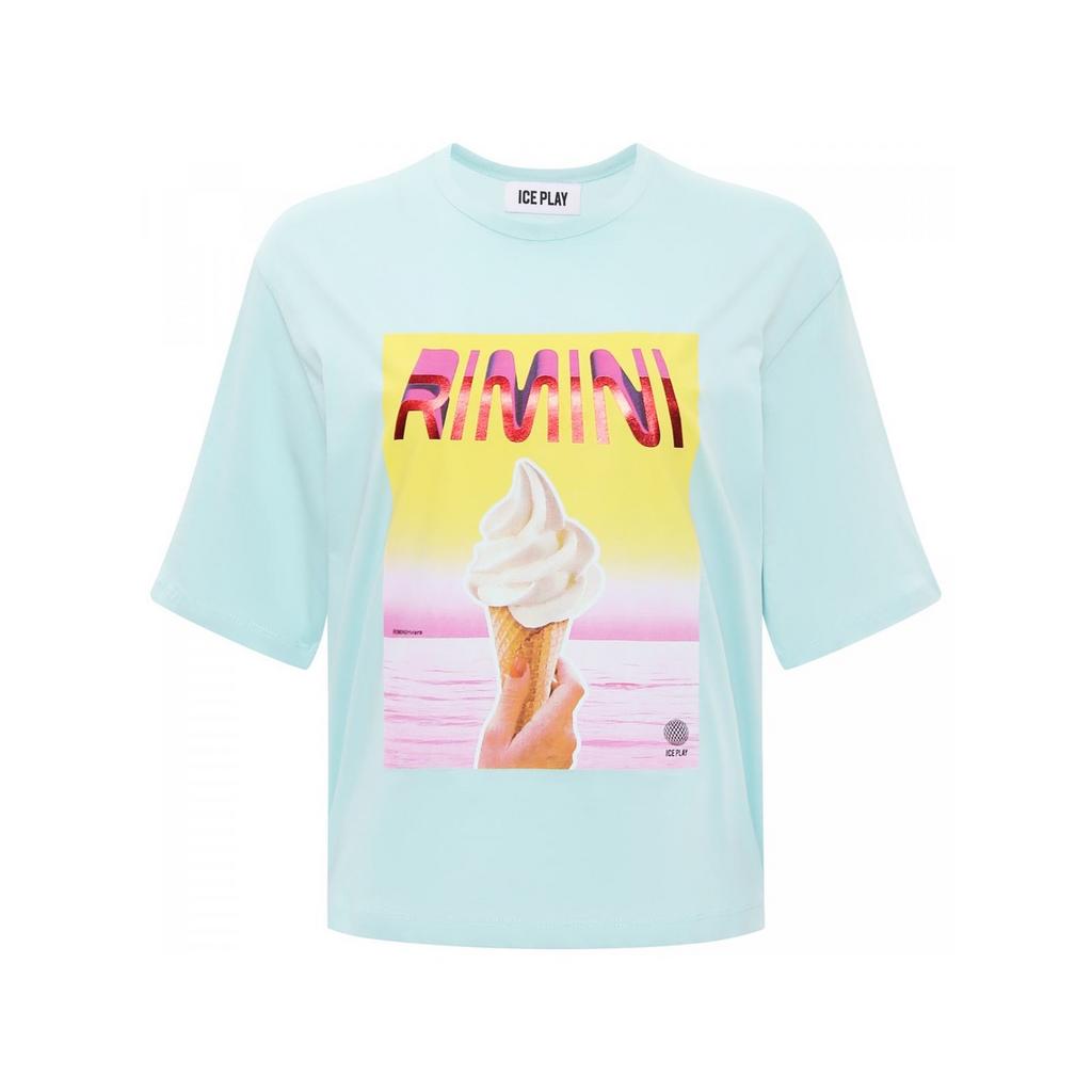 Футболка ICE PLAY 6324 голубая желтым