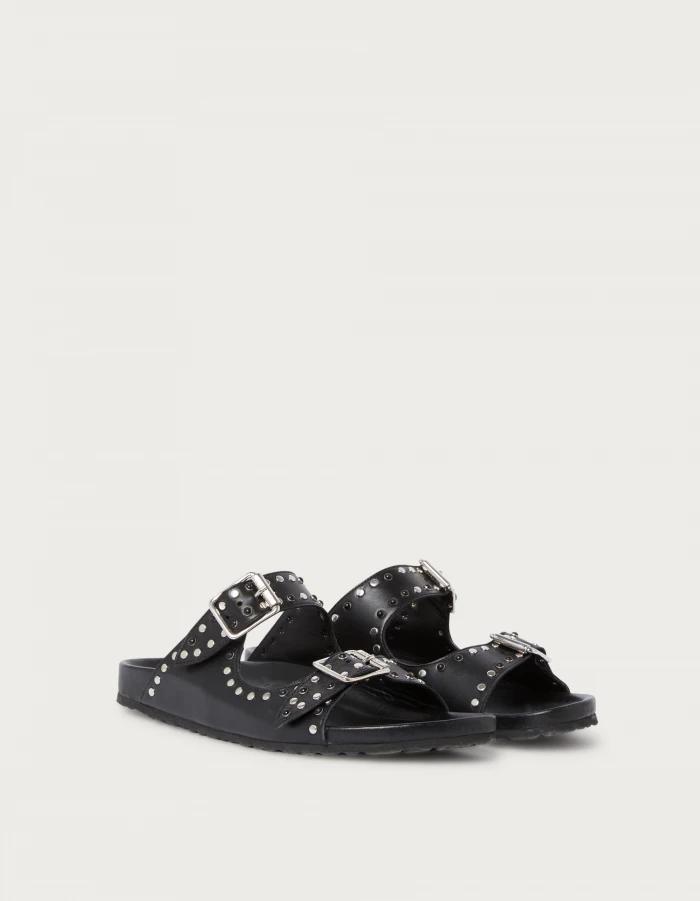 Сабо DONDUP 433 черные заклепки