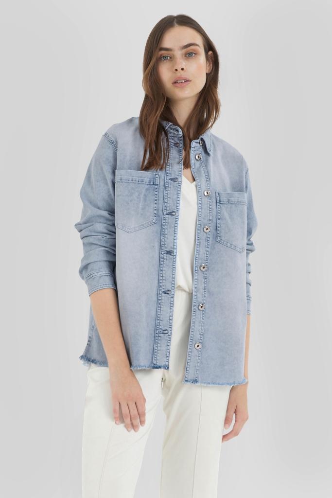 Рубашка  MARC AUREL 6092 голубая джинс