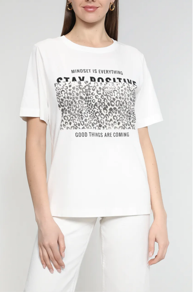 Футболки MARC AUREL 7427 белая леопард