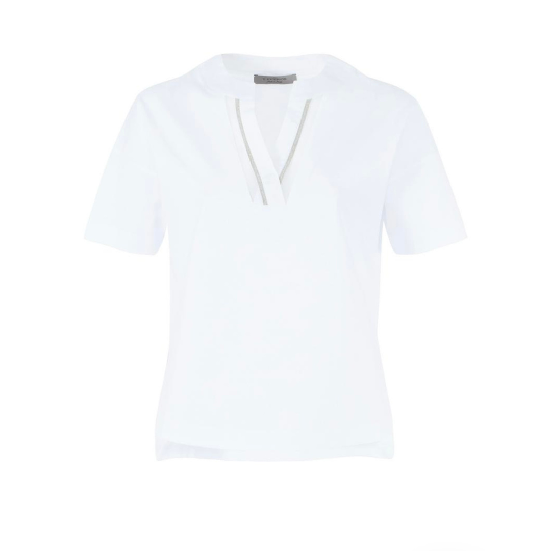 Футболка D.EXTERIOR 56702 белая мысик