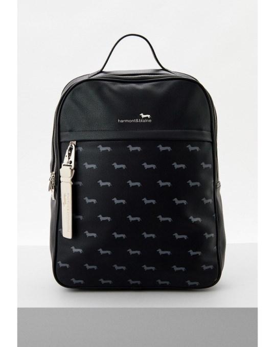 Рюкзак Harmont&Blaine черный, лого собака
