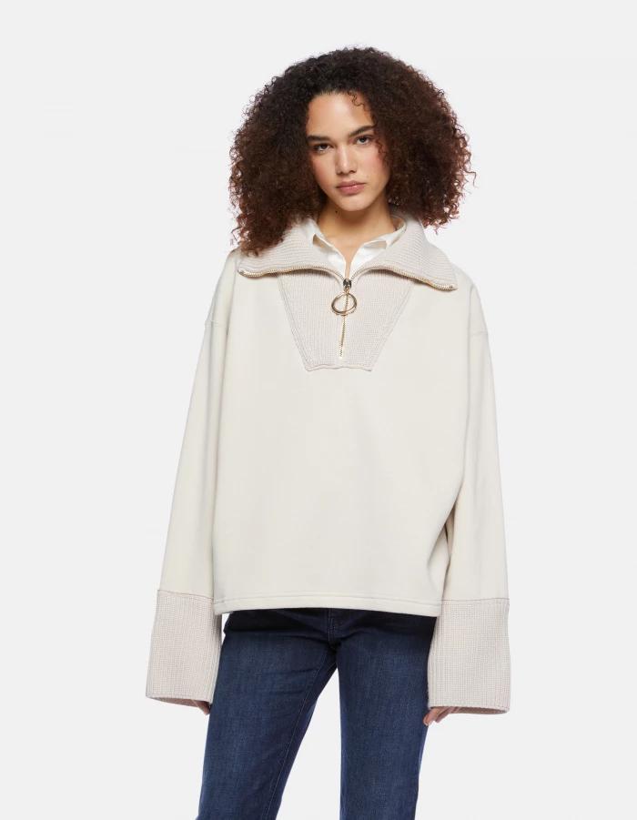 Кофта DONDUP 476 бежевая, молния