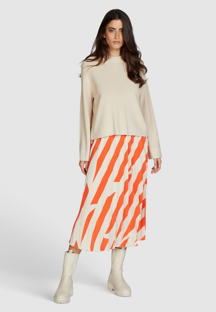 Юбка MARC AUREL 93230 оранжевая полоска