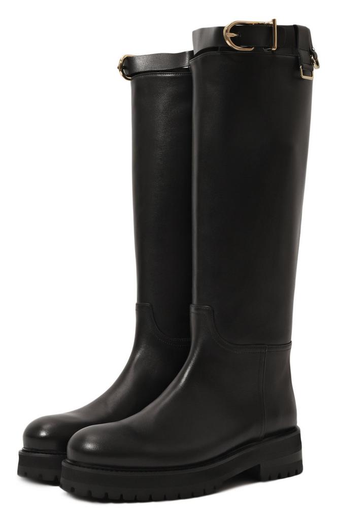 Кожаные сапоги DONDUP 258 черные