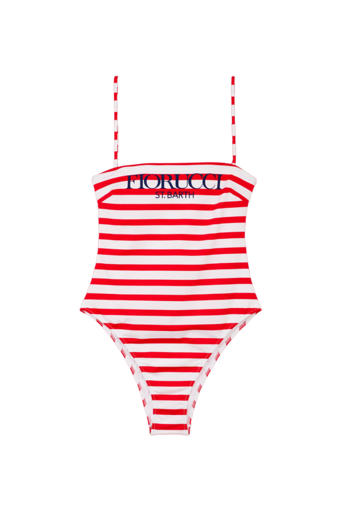 Купальник MC2 Saint Barth BLUME красный полоска