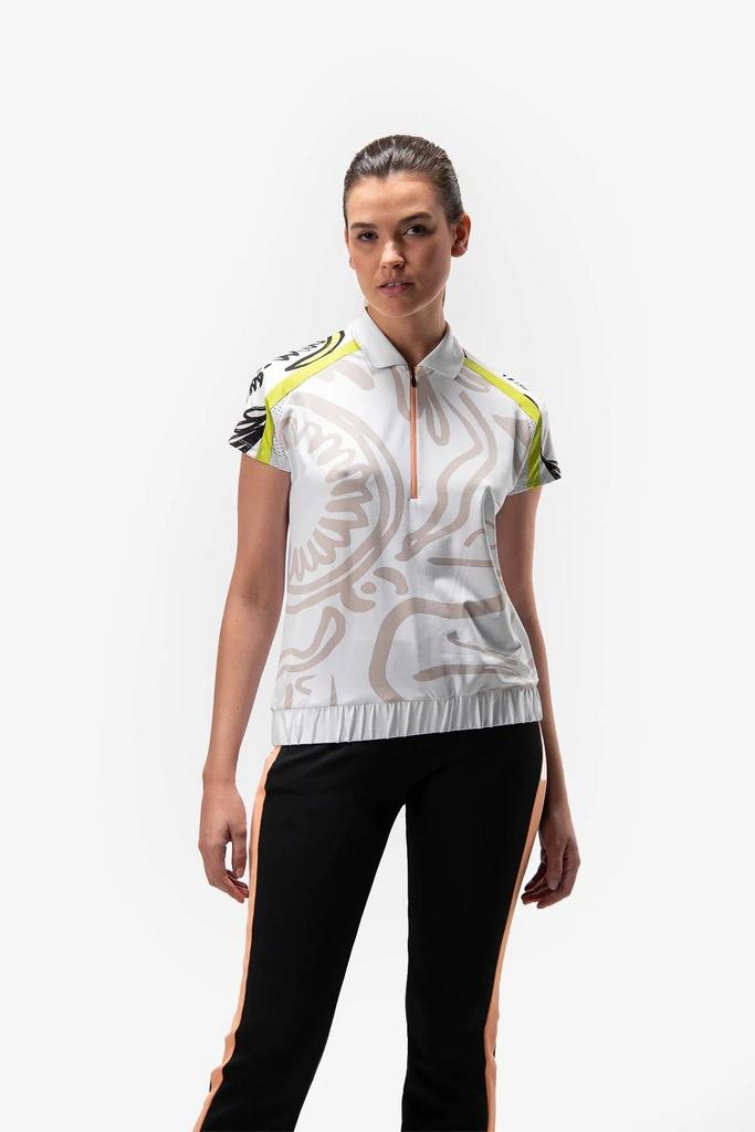 Футболка жен. SPORTALM 1712517662 белая, молния