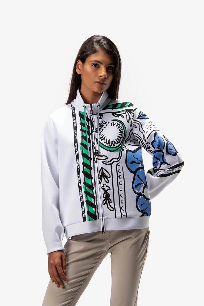 Кофта SPORTALM 1714004806 белая зеленым